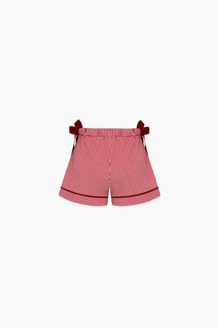 Ciela Red Gingham Shorts