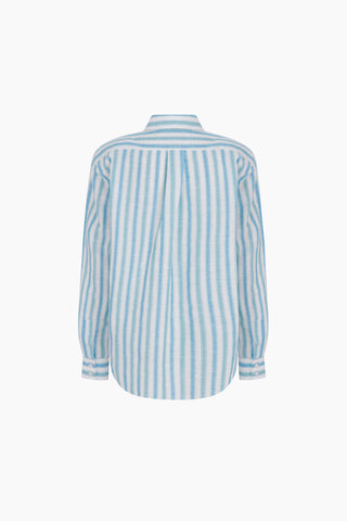 Ease Blue Striped Boyfriend Shirt