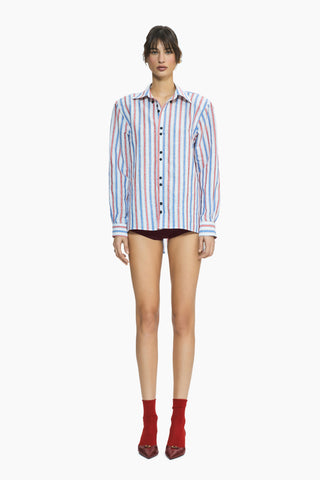Ease Red Striped Boyfriend Shirt