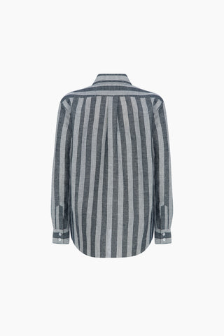Ease Gray Striped Boyfriend Shirt