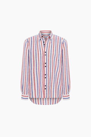 Ease Red Striped Boyfriend Shirt