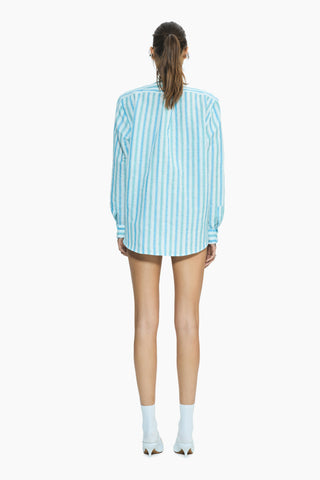 Ease Blue Striped Boyfriend Shirt