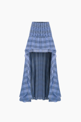 Fever Blue Plaid Skirt