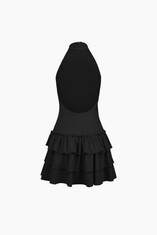 Fiore Black Mini Dress