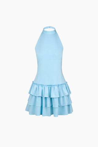 Fiore Light Blue Mini Dress