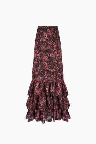 Flow Pink Floral Skirt