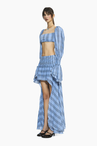 Fever Blue Plaid Skirt
