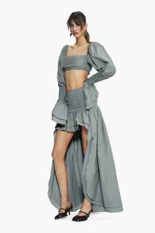 Fever Black Gingham Skirt