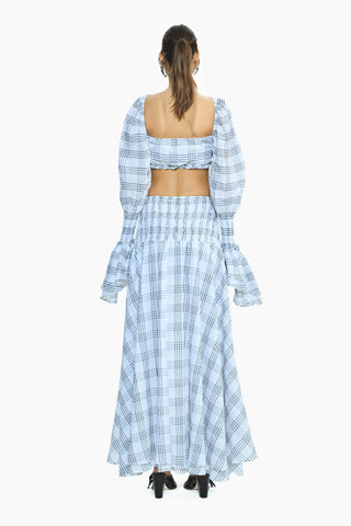 Fever White Black Plaid Skirt