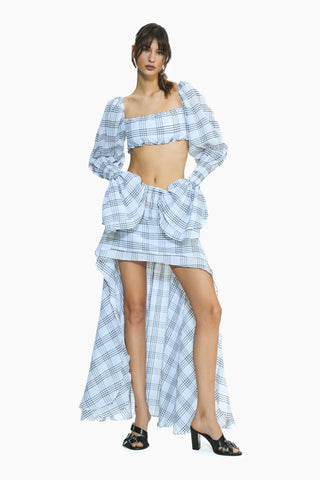 Fever White Black Plaid Skirt