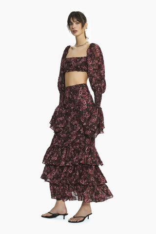 Flow Pink Floral Skirt