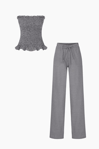 Rush Black Gingham Set