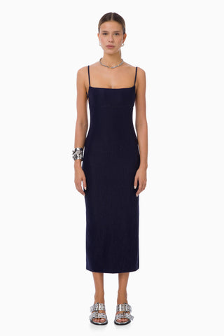 Hush Midi Dress / Navy Blue Glitter