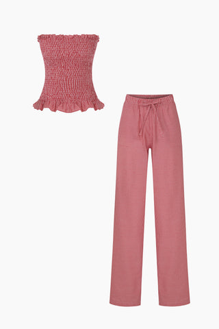 Rush Red Gingham Set