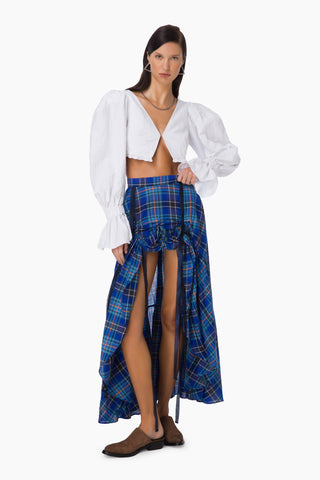 Rove Skirt / Blue Checked
