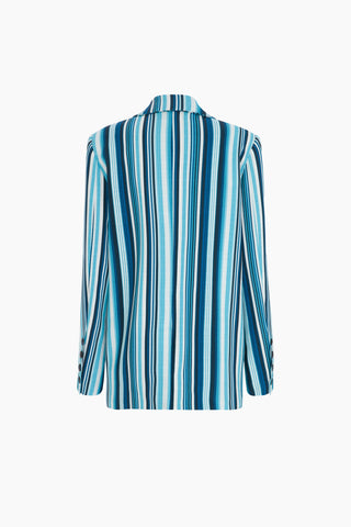 Jolene Blazer Jacket / Blue Striped