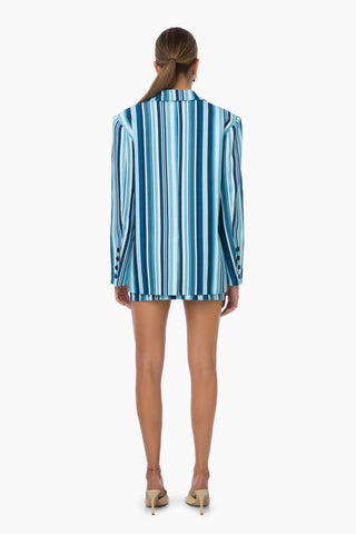Jolene Blazer Jacket / Blue Striped