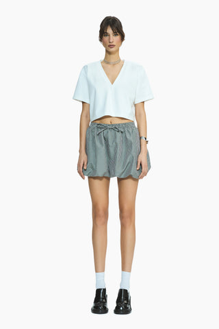 Rani Black Gingham Balloon Skirt