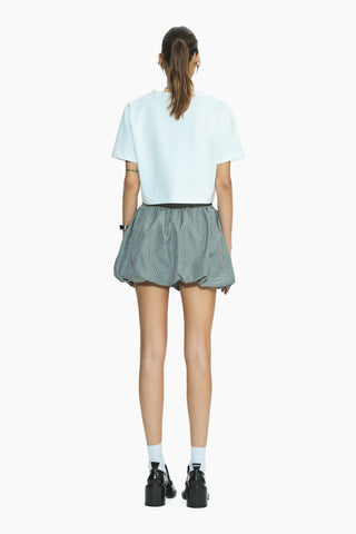 Rani Black Gingham Balloon Skirt