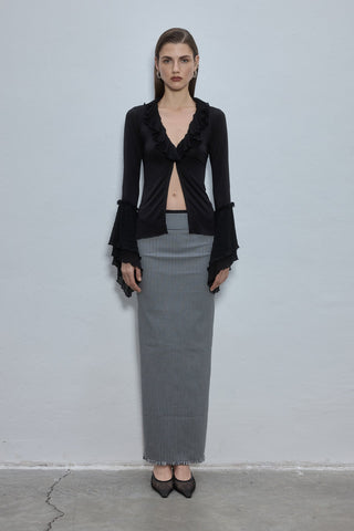 Yuna Black Blouse