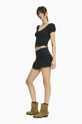Carla Black Mini Skirt