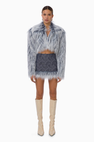 Rare Fur Jacket / Ice Blue
