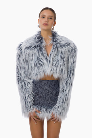 Rare Fur Jacket / Ice Blue