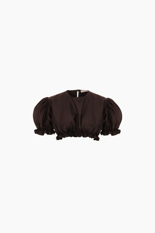 Mimi Crop Top / Brown