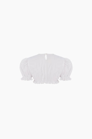 Mimi Crop Top / White