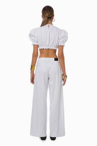Mimi Cargo Trousers / White