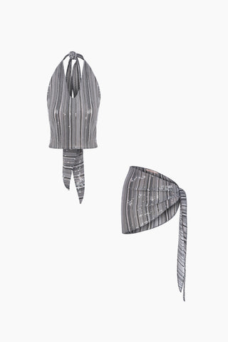 Muse Gray Sequinn Set