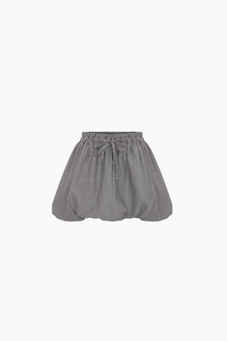 Rani Black Gingham Balloon Skirt