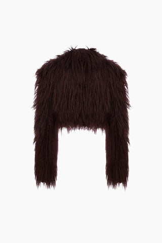 Rare Fur Jacket / Maroon