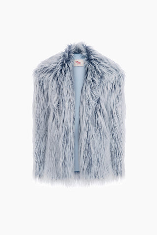 Rare Midi Fur Jacket / Ice Blue