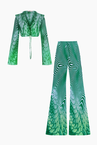 Seaside Green Patterned Set