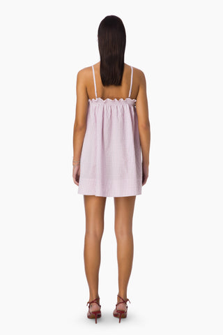 Vaila Mini Dress / Pink Gingham