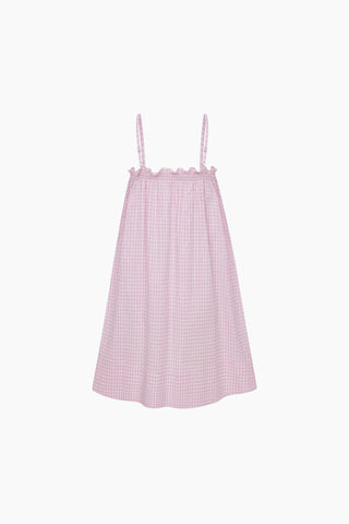 Vaila Mini Dress / Pink Gingham