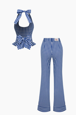 Marne Set / Blue Gingham