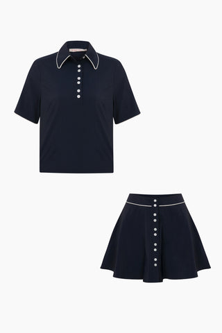 Noor Set / Navy Blue