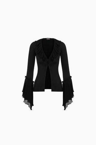 Yuna Black Blouse